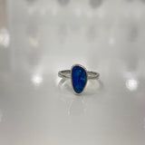 Sei | Doublet White Opal Silver Ring