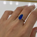 Sei | Doublet White Opal Silver Ring
