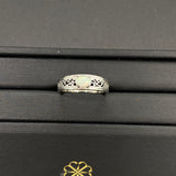 Manila | Solid White Opal Silver Ring