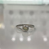 Ting Tong | Solid White Opal Silver Ring