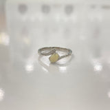 Lolilola | Solid White Opal Silver Ring