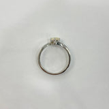 Lolilola | Solid White Opal Silver Ring