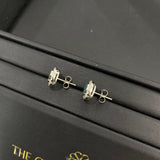 Kiki | Doublet Opal Silver CZ Stud Earring