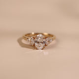 QUINN | 1.22ct Oval with Accent Diamonds - Ready To Ship - The Classic Jewellers