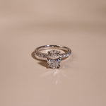 ADA | 1.5ct Oval with Hidden Halo and Accent Diamonds- Ready To Ship - The Classic Jewellers