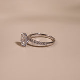 ADA | 1.5ct Oval with Hidden Halo and Accent Diamonds- Ready To Ship - The Classic Jewellers