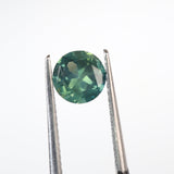 1.00ct Round Australian Sapphire Silky Teal Green