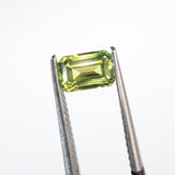 0.80ct Emerald Cut Australian Sapphire Green-Yellow