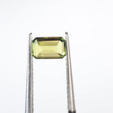 0.80ct Emerald Cut Australian Sapphire Green-Yellow