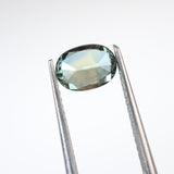 0.90ct Oval Cut Australian Light Teal Sapphire