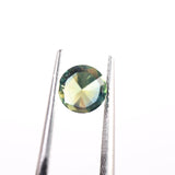 1.30ct Modified Round Brilliant Blue Teal- Green Yellow Australian Sapphire