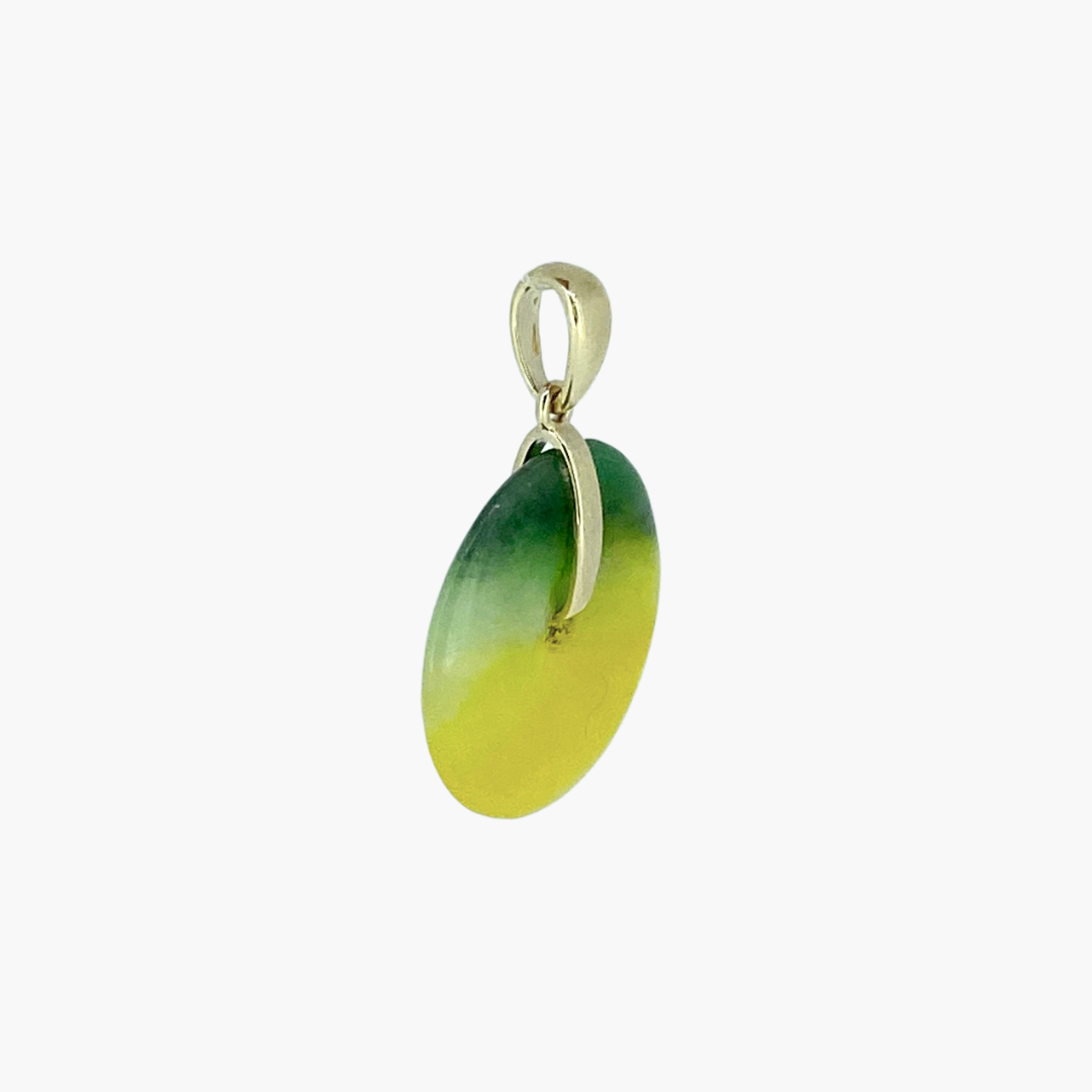 Sunlit Jade Doughnut Pendant - The Classic Jewellers