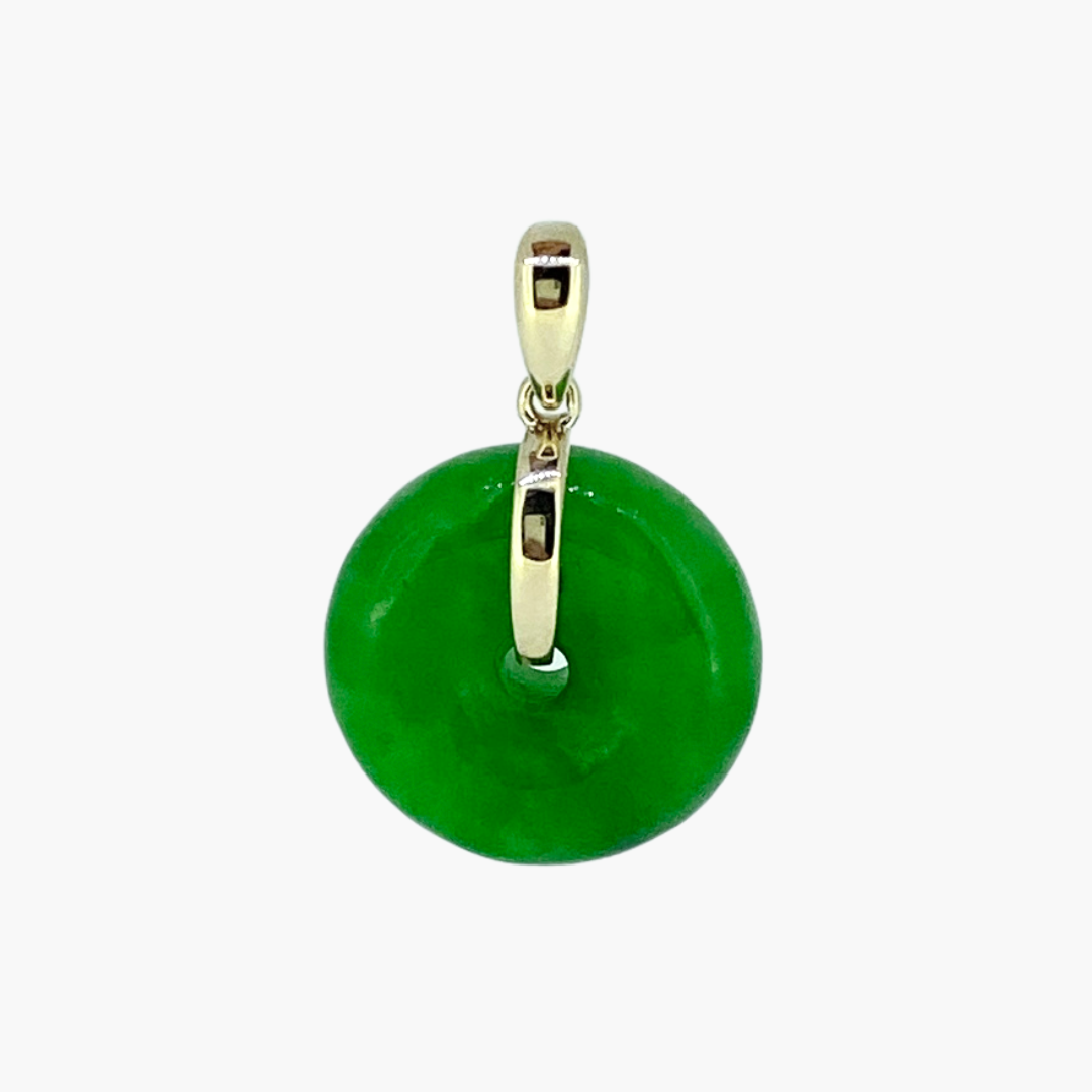 Lush Jade Doughnut Pendant - The Classic Jewellers