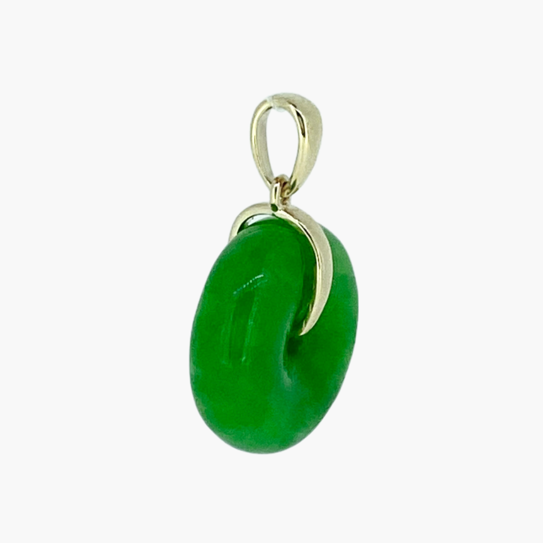 Lush Jade Doughnut Pendant - The Classic Jewellers