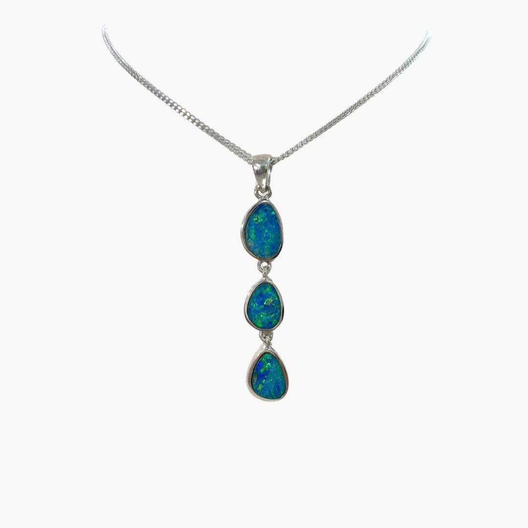 Autralian BLDR Opal | Moon Driple Drop Opal Pendant - The Classic Jewellers
