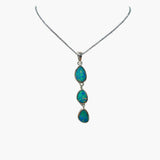 Australian BLDR Opal | Ocean Triple Drop Opal Pendant