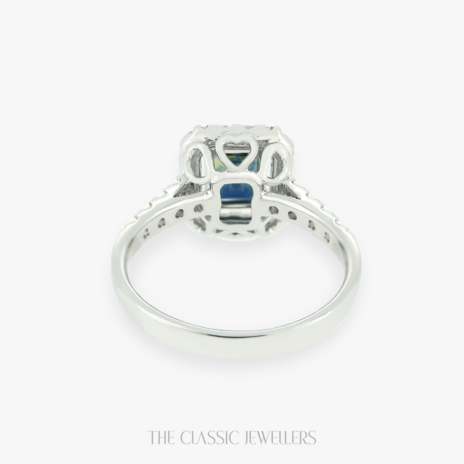 Kaila | 18k WG Natural Parti Sapphire and Diamond Ring