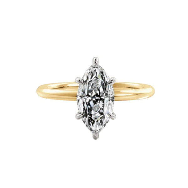 1ct Marquise Cut Lab Diamond Ring | Adelaide Engagement Ring  