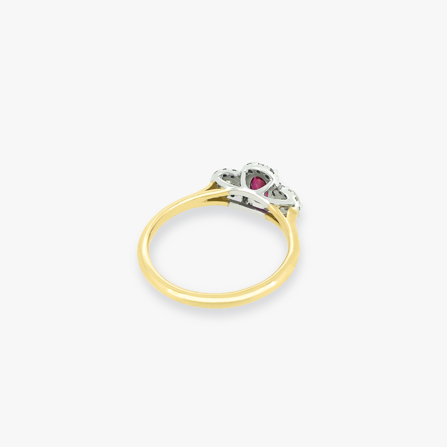 Rue | 9K Natural Ruby and Diamond Ring