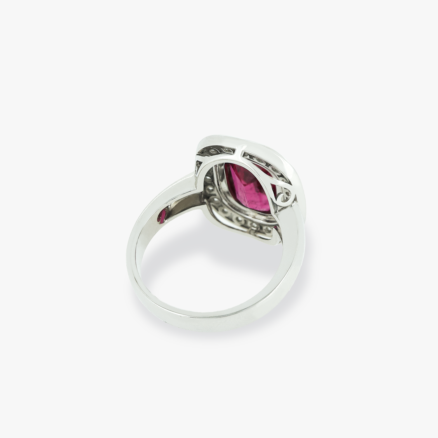 Melody | 18K White Gold Natural Tourmaline Ring