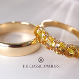 Coin | 18K Yellow Gold Natural yellow Sapphire Ring