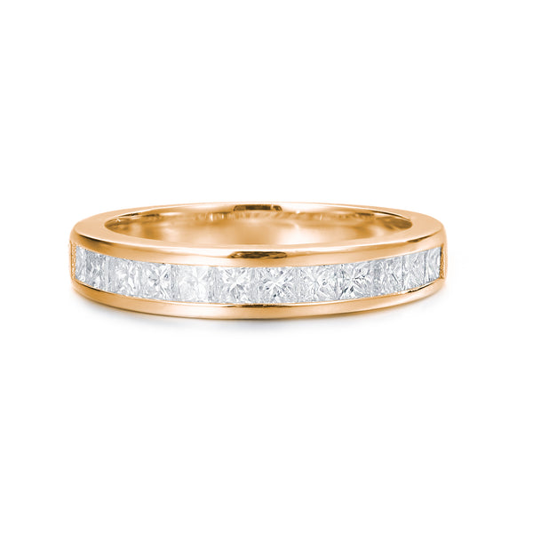Kaye | Princess Cut Channel Set Diamond Wedding Band - The Classic Jewellers