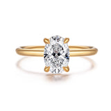 GEMMA | 1.50CT Hidden Halo Oval Engagement Ring