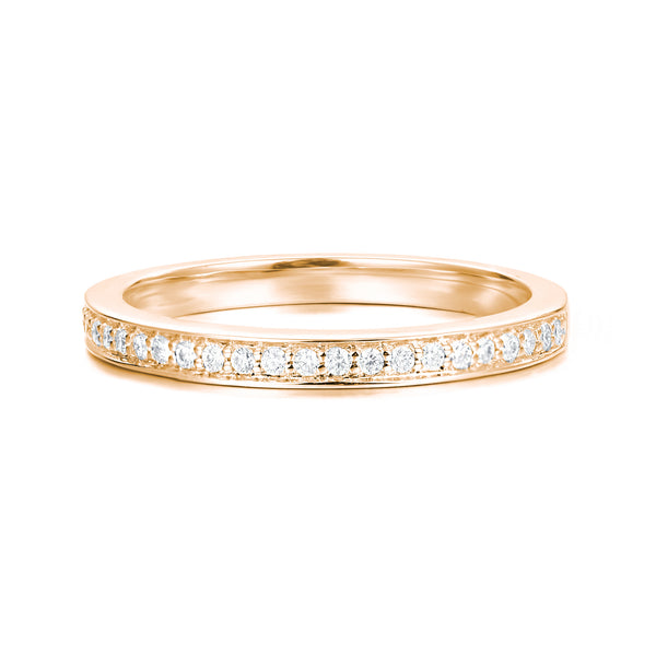 Daphne | French Pave Set Diamond Wedding Band - The Classic Jewellers
