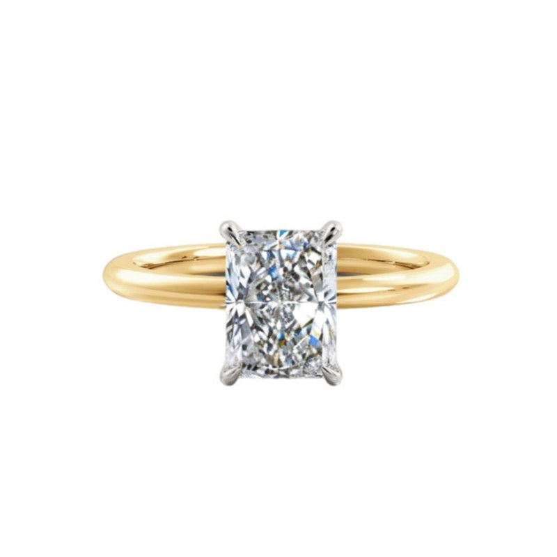 1ct Radiant Cut Lab Diamond Ring | Adelaide Engagement Ring  