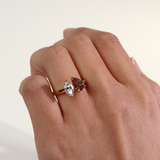 AMELIE | 18YG Toi et Moi Champagne &amp; White - Ready To Ship - The Classic Jewellers