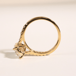 Holly | Oval Lab Diamond With Accent Diamonds - Ready to Ship