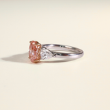 ROSABELLE | 2 Toned Trilogy Ring Pink Diamond