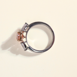 ROSABELLE | 2 Toned Trilogy Ring Pink Diamond