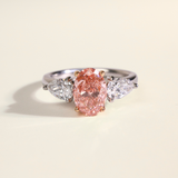 ROSABELLE | 2 Toned Trilogy Ring Pink Diamond