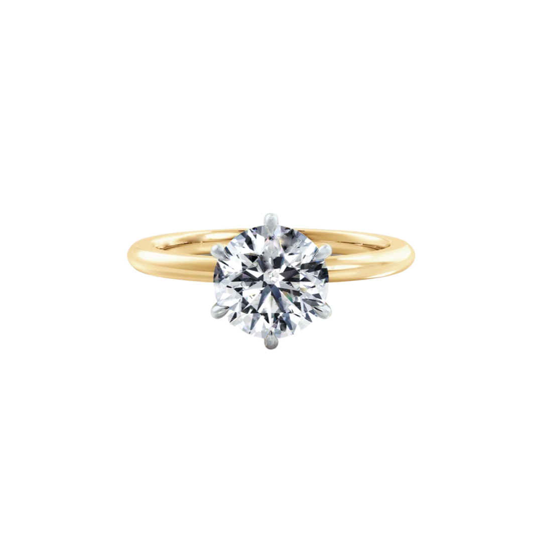 1ct Round Cut Lab Diamond Ring | Adelaide Engagement Ring  