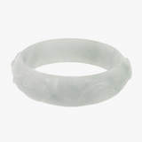 Sprout Carved Jade Bangle