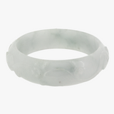 Sprout Carved Jade Bangle