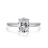 Maia | 18K White Gold 1ct Lab Oval Diamond Engagement Ring