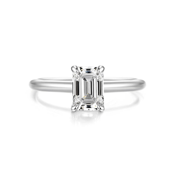 Lilac | 1CT Emerald Cut Solitaire