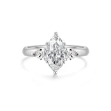 Imogen | 1CT Marquise cut Trilogy Engagement Ring