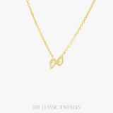 Amellia | 14K Yellow Gold Petite Twin Pear Necklace