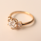 SERENE | 1.2ct Round Trilogy Ring- Ready to Ship - The Classic Jewellers