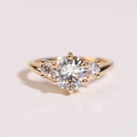 SERENE | 1.2ct Round Trilogy Ring- Ready to Ship - The Classic Jewellers