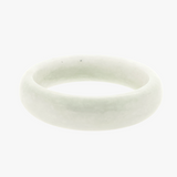 Mottled Snow Jade Bangle