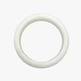 Mottled Snow Jade Bangle