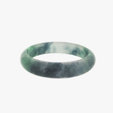 Cobbled Moss Jade Bangle