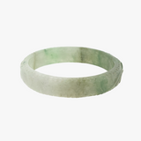 Paisley Fern Carved Jade Bangle