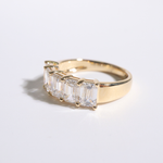 Clara| 14K Yellow Gold Ring With Emerald Lab Diamonds - The Classic Jewellers