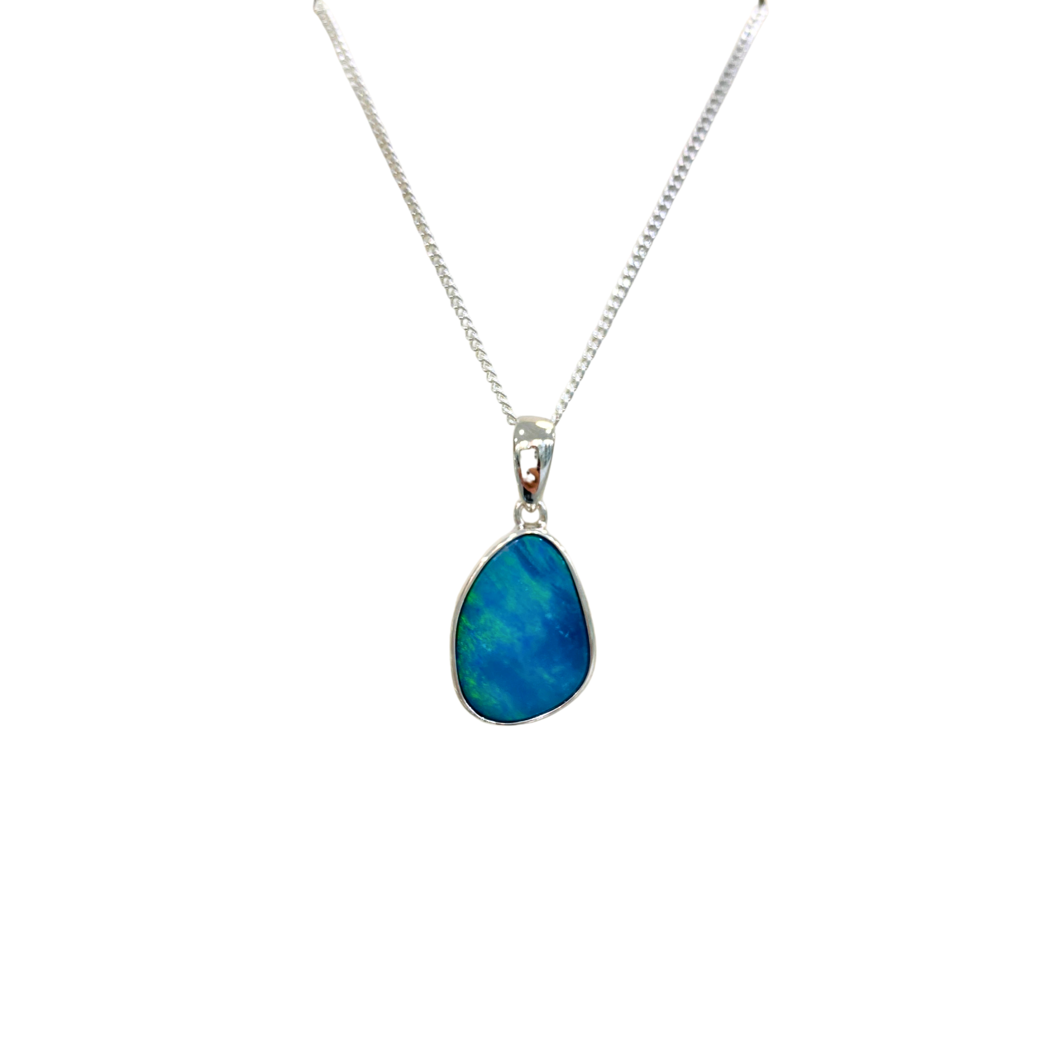 Mirel | Australian Silver Opal Pendant - The Classic Jewellers