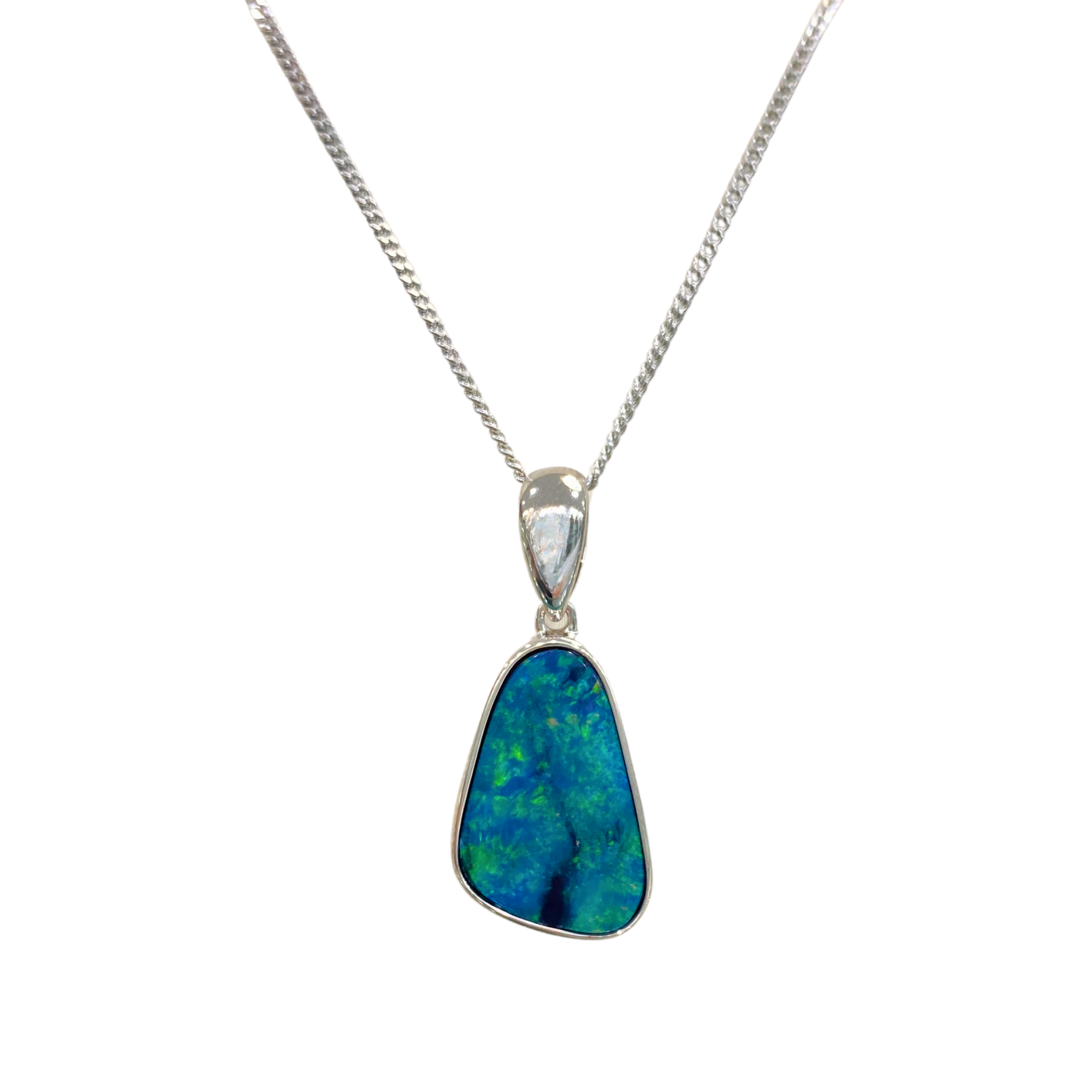 Velis | Australian Silver Opal Pendant - The Classic Jewellers